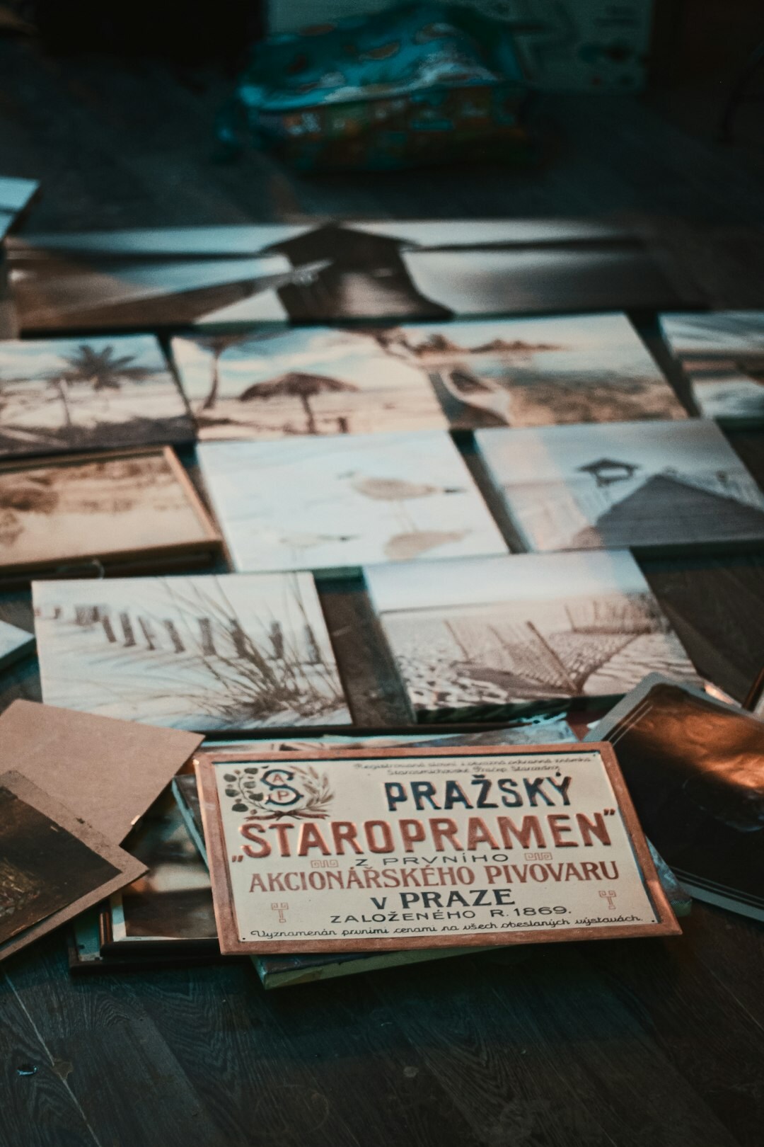 old photo album pages